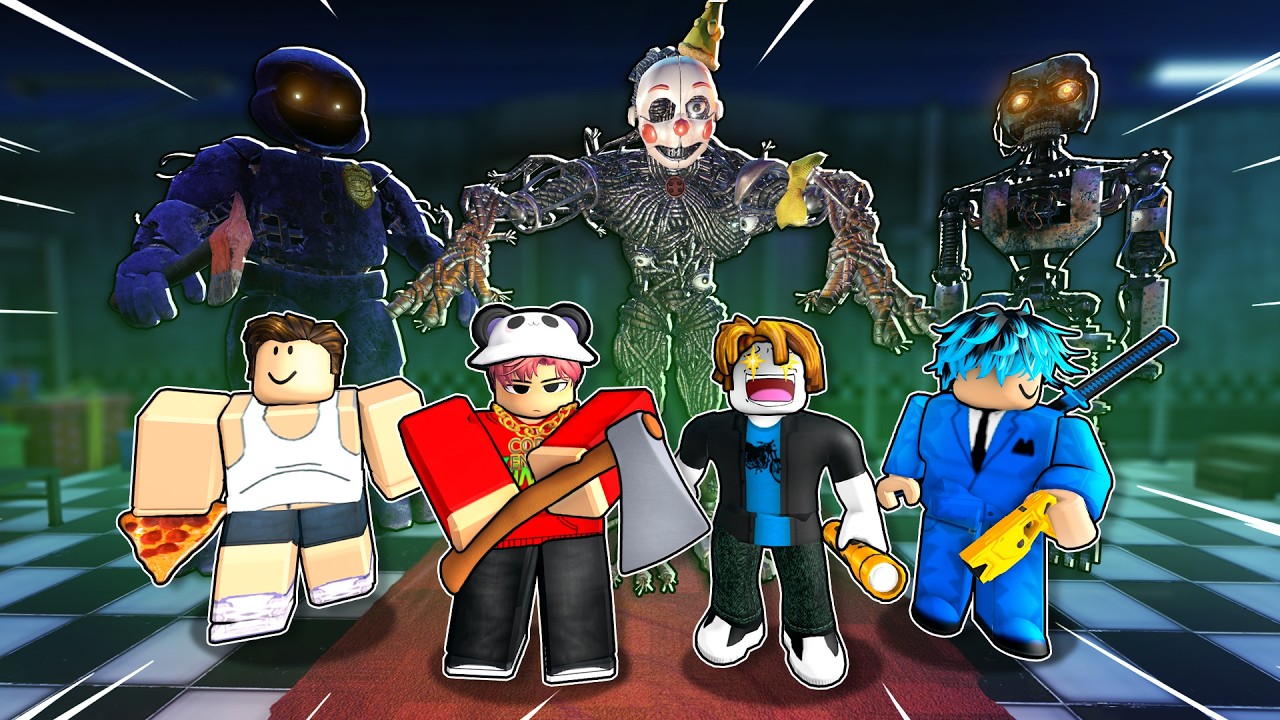Смогут ли 4 ИДИОТА выжить в Roblox Bite by Night?