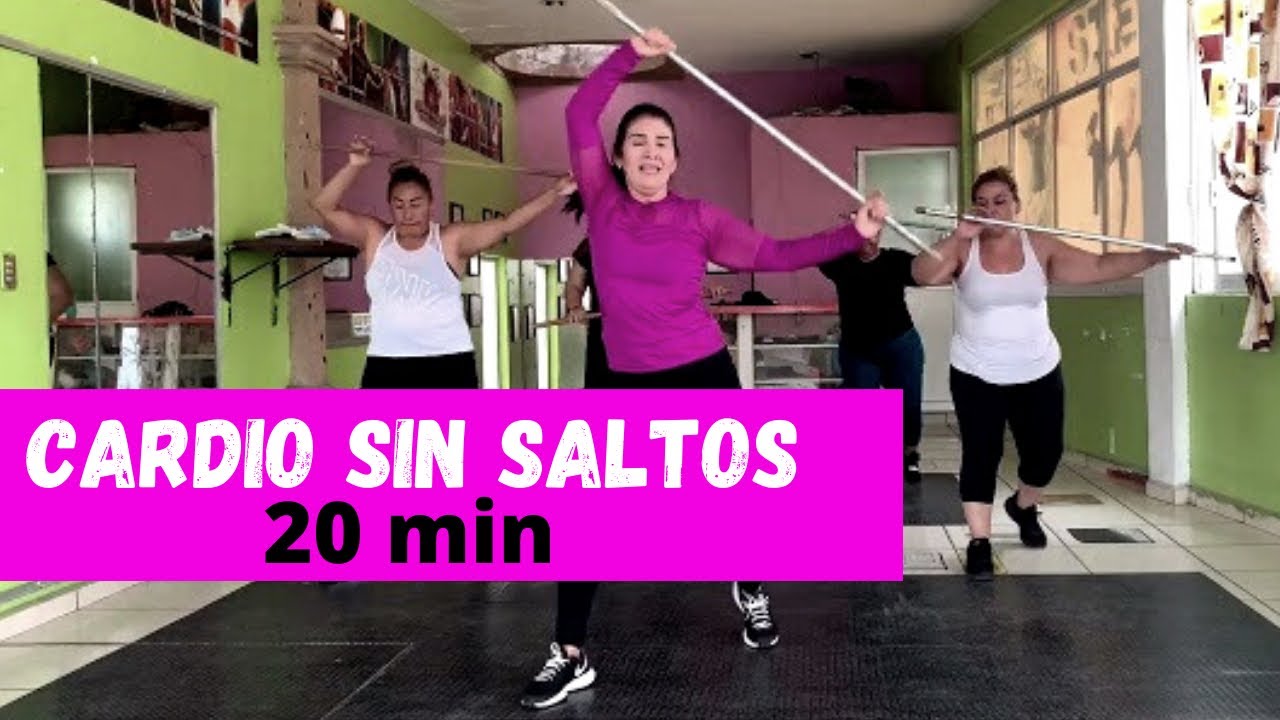 20 min de CARDIO sin saltos| Rutina para bajar de peso rápido  | Reduce  tallas de cintura