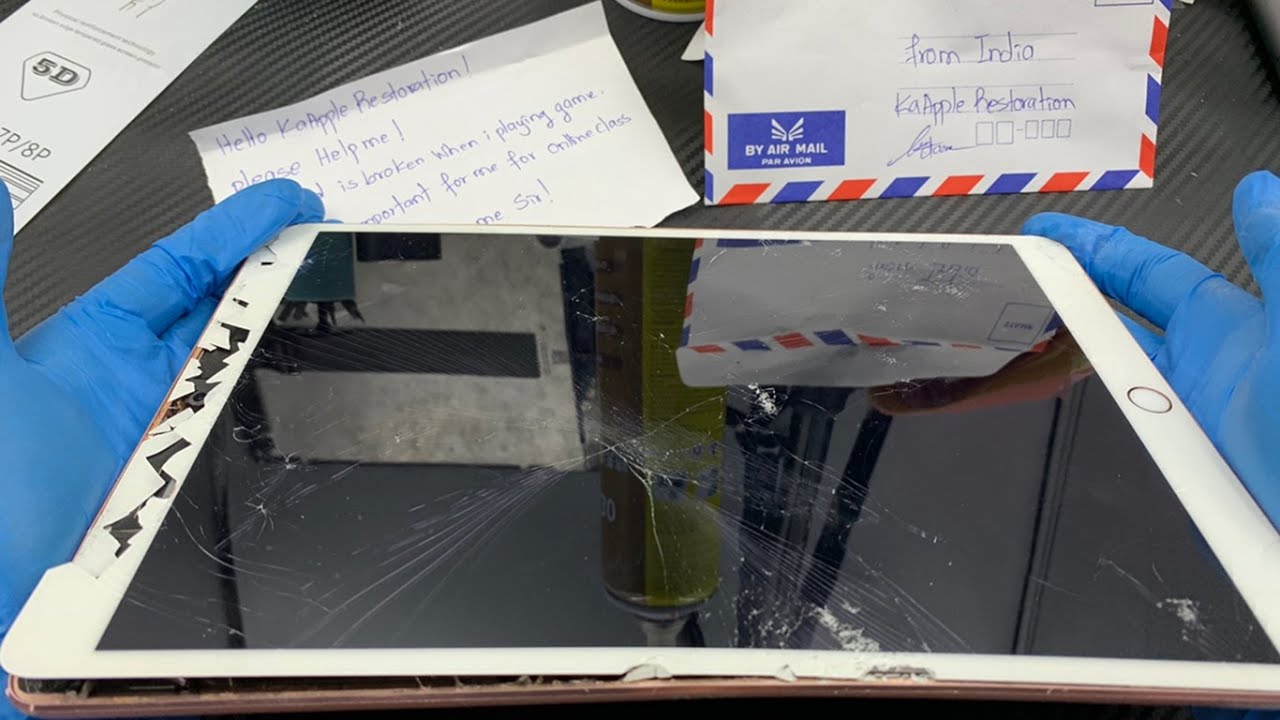 Restoration iPad Pro 10.5-in Receive from Customer |Restoration Destroyed iPad LCD Replacement