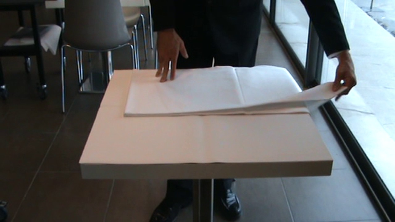 Le nappage d'une table