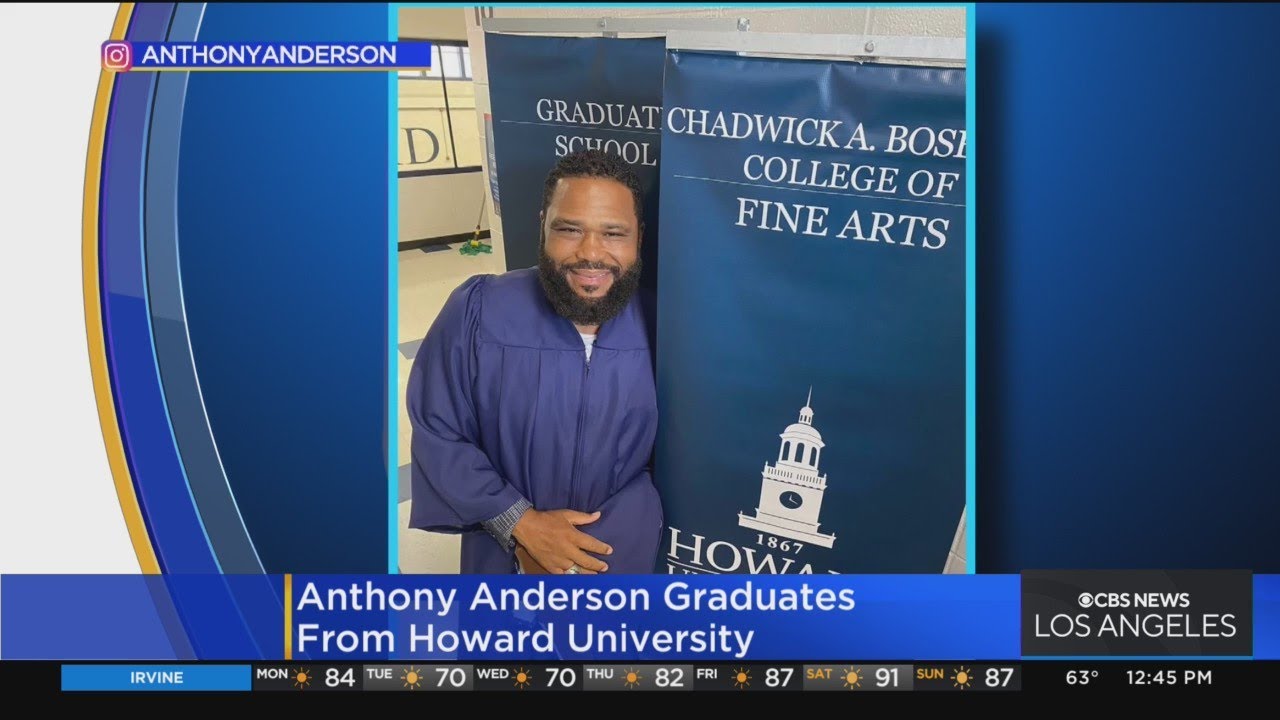 Anthony Anderson graduates from Howard University after 30 years