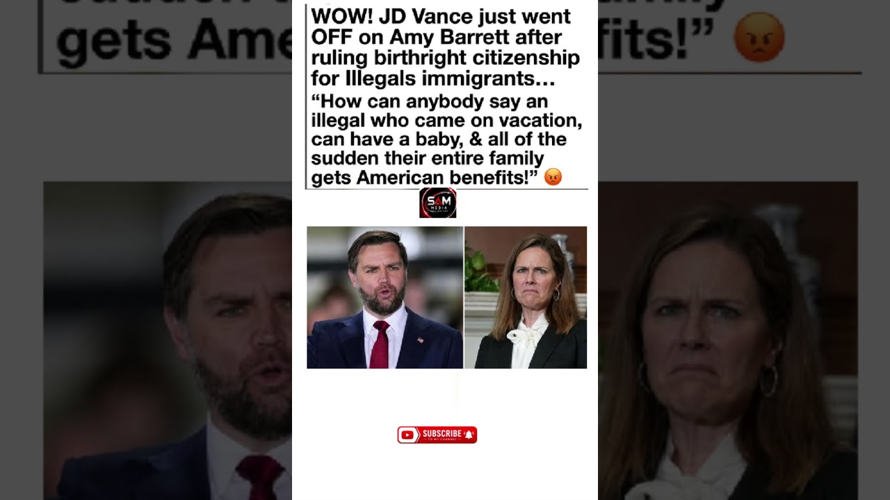 JD Vance doesn't hold back on birthright citizenship. 🤯🇺🇸