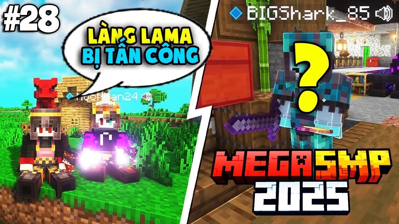 Làng Lama Bị Tấn Công ?! Bước Đi Tiếp Theo Của Team Gọi Vốn | KiraMC Minecraft MEGA SMP 2025 Tập 28