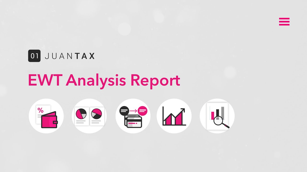 Expanded Withholding Tax (EWT) Analysis with JuanTax