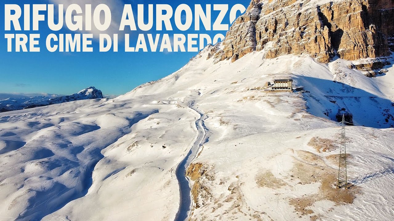 RIFUGIO AURONZO 2333m - TRE CIME DI LAVAREDO DOLOMITI - drei zinnen dolomites - DJI MAVIC MINI