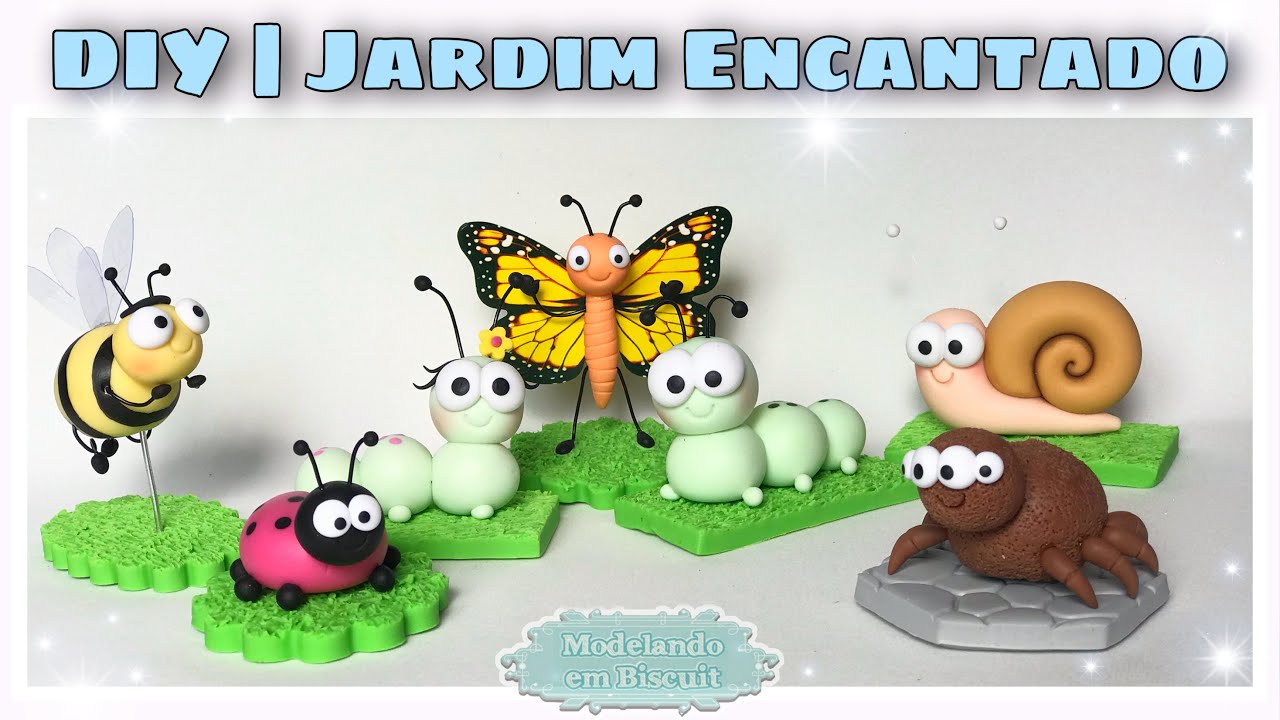 DIY | Insetos de Biscuit | Jardim Encantado | Picnic | Clay Bugs