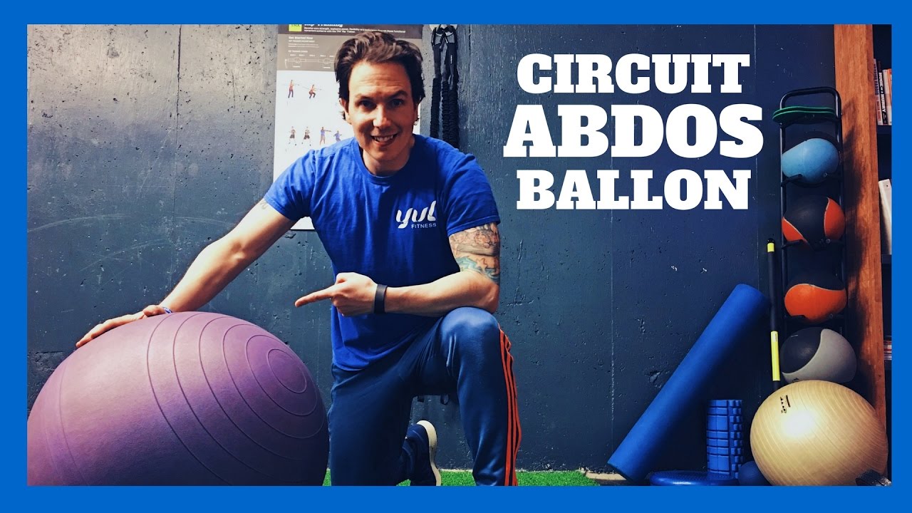 Entraînement des Abdos sur Ballon (Swiss Ball) | 3 Exercices en Circuit Intense Pour Ventre Plat