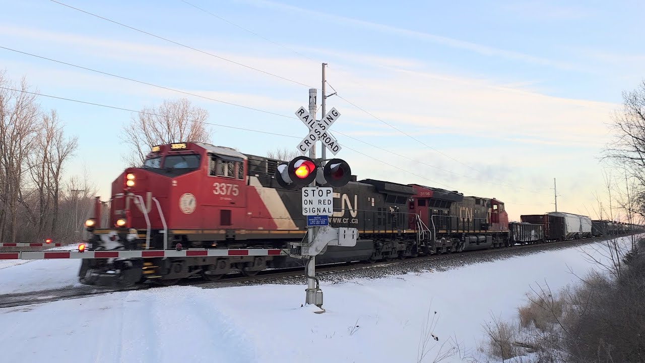 Canadian National  -  Westbound Freight Train    24 Jan 26