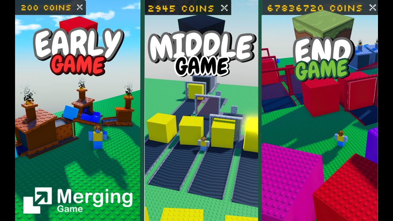 Roblox merging game; How to progress on all the stages of the game (PART 1)