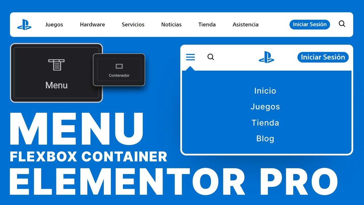 Cómo crear un Menu en Elementor PRO