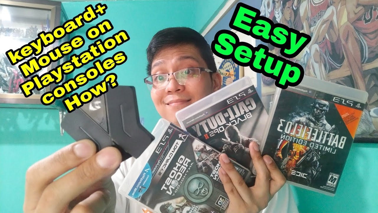 How to use Keyboard and Mouse on Playstation Console PS3/PS4 using Redragon Eris Converter