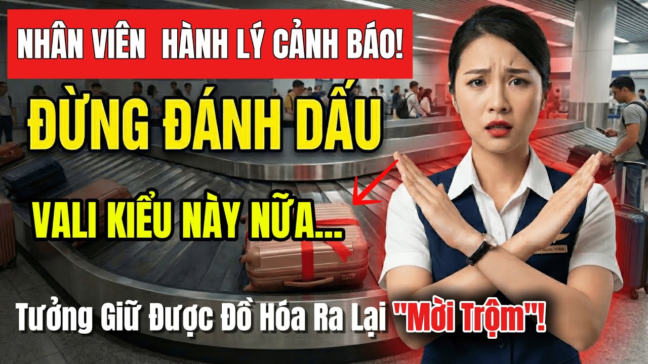 CẢNH BÁO KHẨN: Đừng Buộc Thứ Này Lên Vali! Mất Trắng Hành Lý Chỉ Vì 1 Sai Lầm Nhỏ
