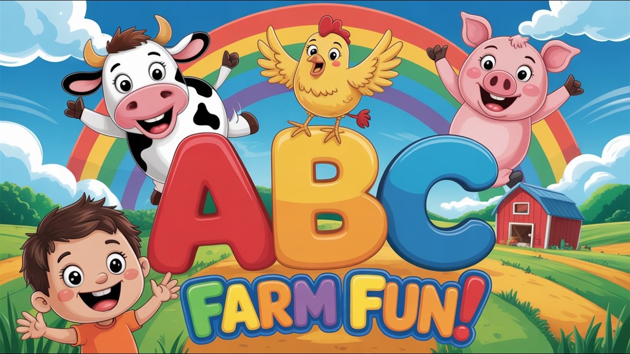 ABC Farm Animal Song Rap 🐮 Learn Alphabet A–Z with Fun Animal Sounds