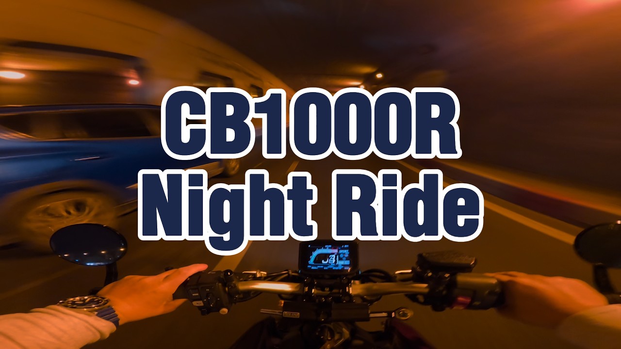 POV Night Ride – Raw Sound | Honda CB1000R