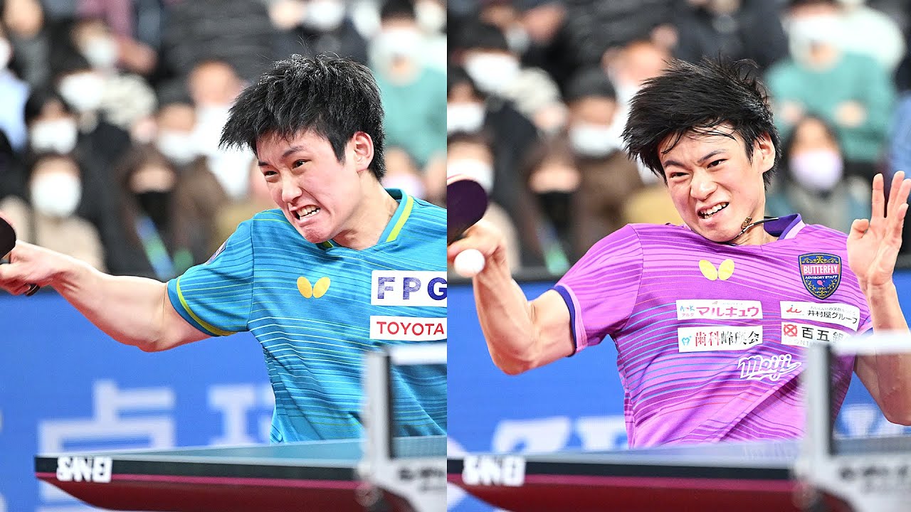 2024年全日本卓球｜男子シングルス 決勝 張本智和 対 戸上隼輔
