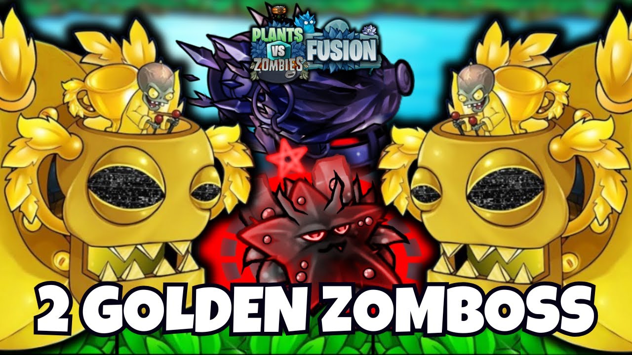 CHALLENGE 2 GOLDEN ZOMBOSS TERLALU BROKEN ! | Plants vs Zombies Fusion