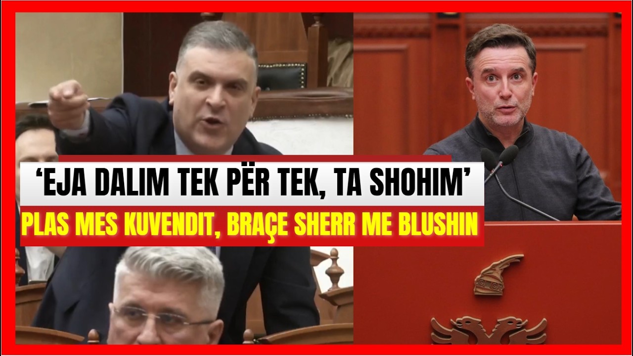 'Eja tek për tek ta shohim, dil aty'-Plas mes Kuvendit, Braçe sherr të madh me Blushin