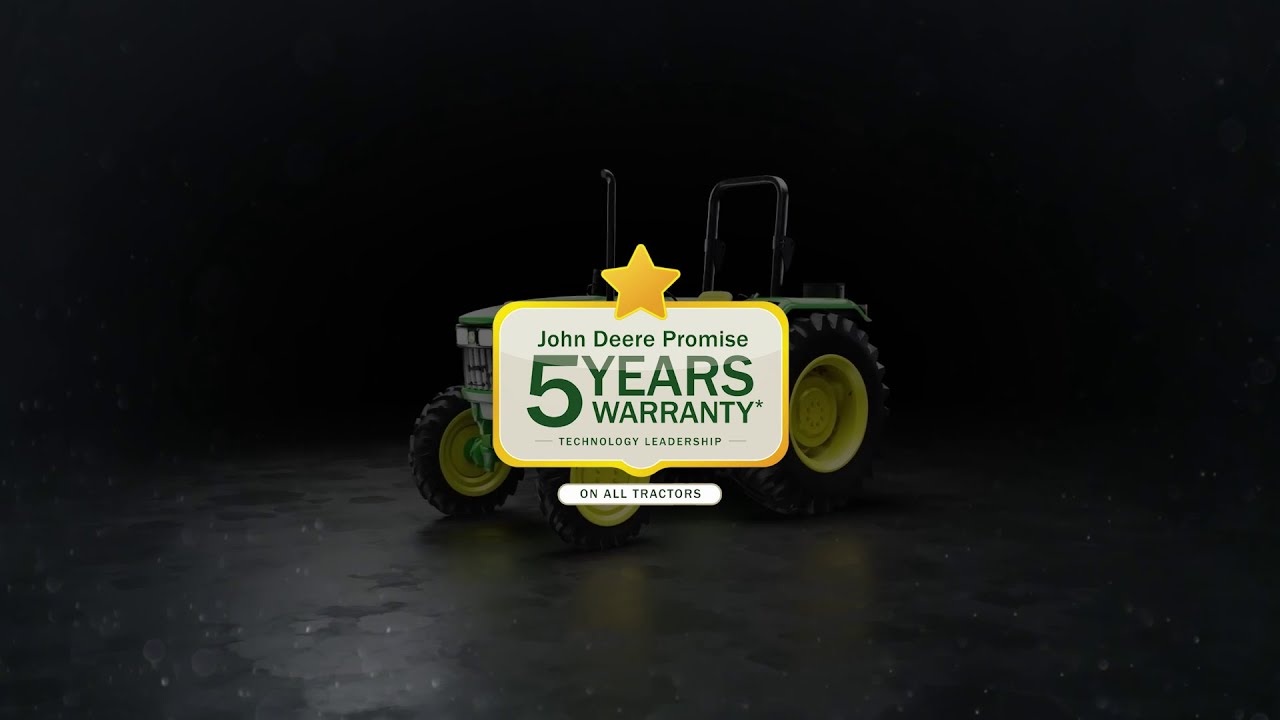 John Deere 5 Year Warranty - On All Tractors