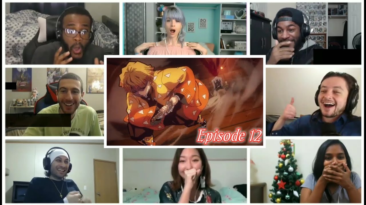 Demon Slayer || Kimetsu no Yaiba episode 12 reaction mashup