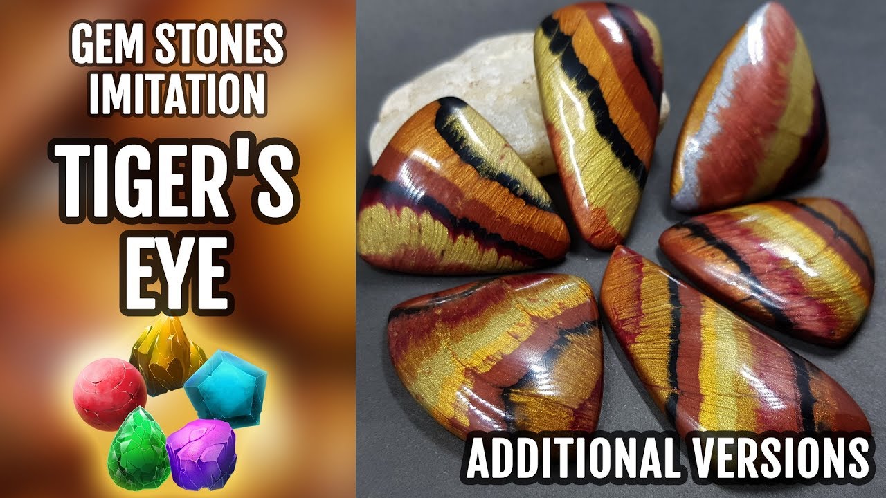 NEW Tiger’s Eye Stone Imitation - 2nd video with another versions on how to do!