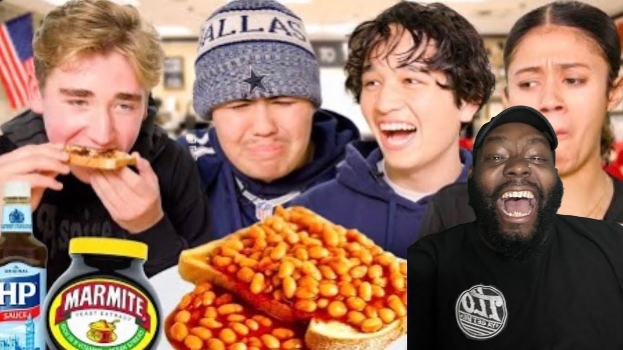 CHICAGO DUDES REACTION TO AMERICAN HIGHSCHOOLERS TRY BRITISH COMFORT FOOD FOR THE FIRST TIME