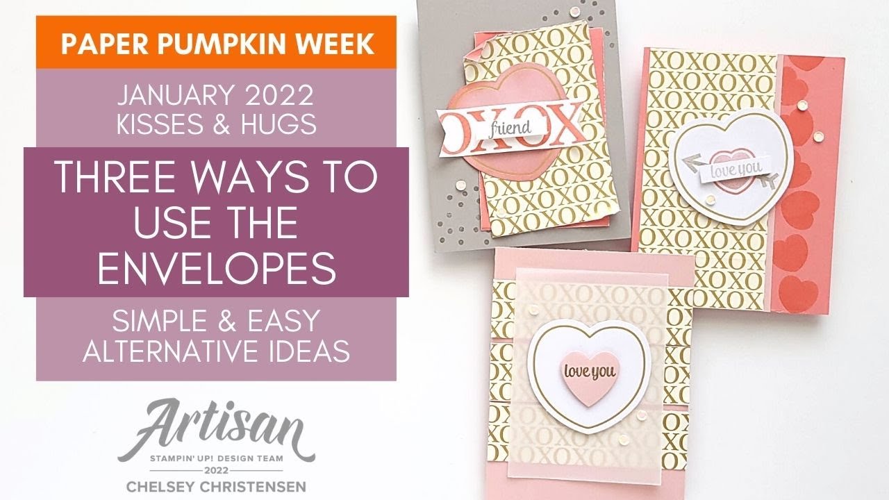 Three Ways To Use The Envelopes To Create Alternative Handmade Cards January 2022 Paper Pumpkin Kit