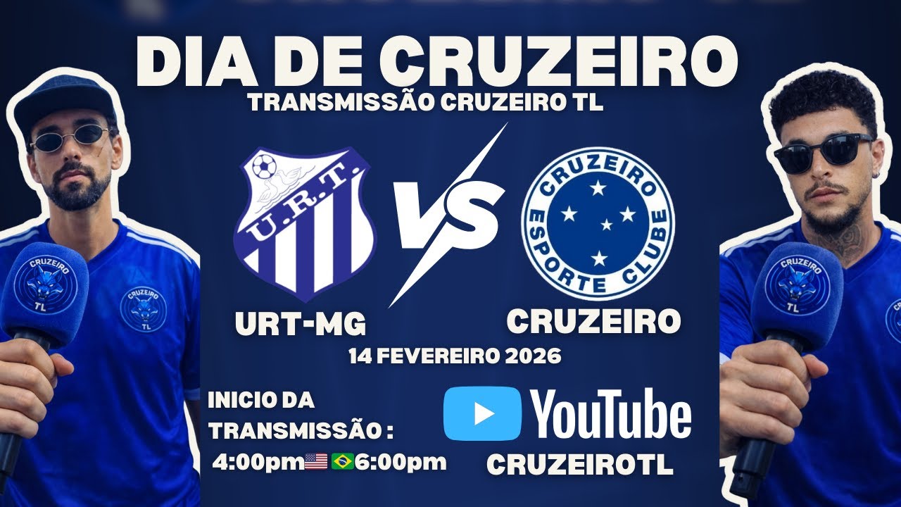 DIA DE JOGO CRUZEIRO TL - URT X CRUZEIRO - 8* RODADA MINEIRO 2026