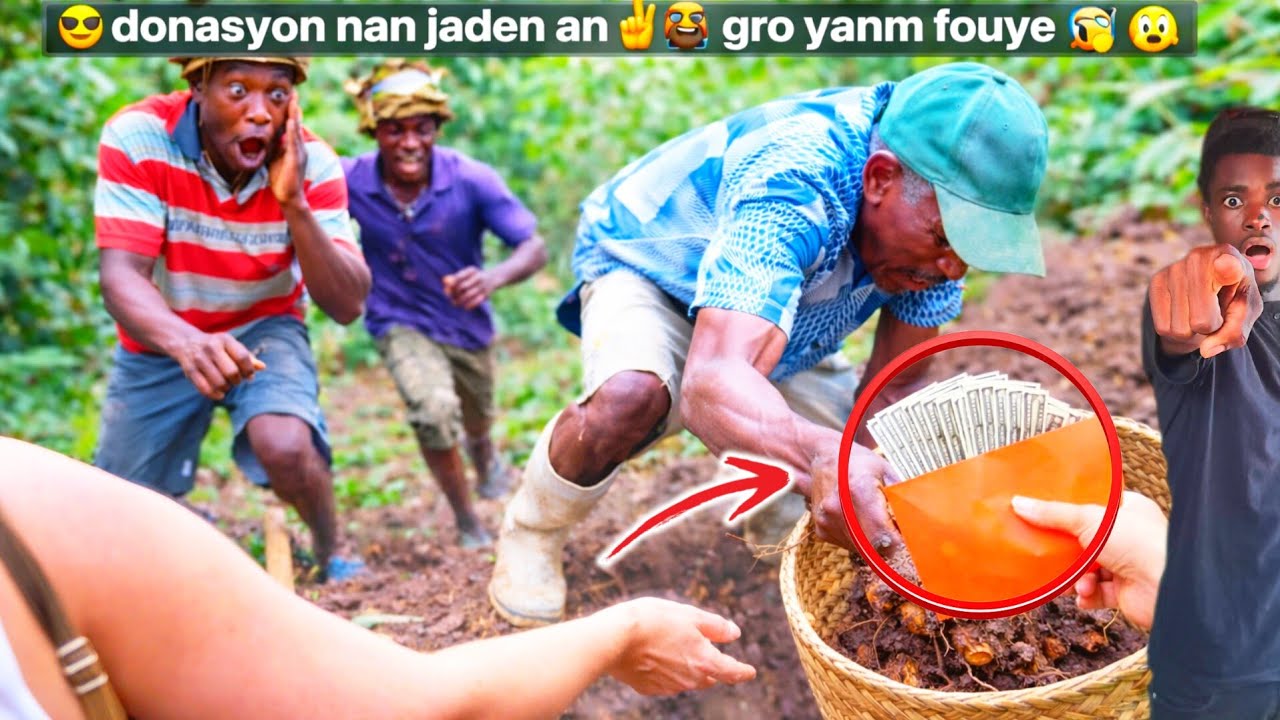 🆘️MEZANMI 😱‼️YO FOUYE YON GRO YANM NAN JADEN|| GRO DONASYON FÈT || KÈ TOUT TRAVAYÈ KONTAN 😎😱