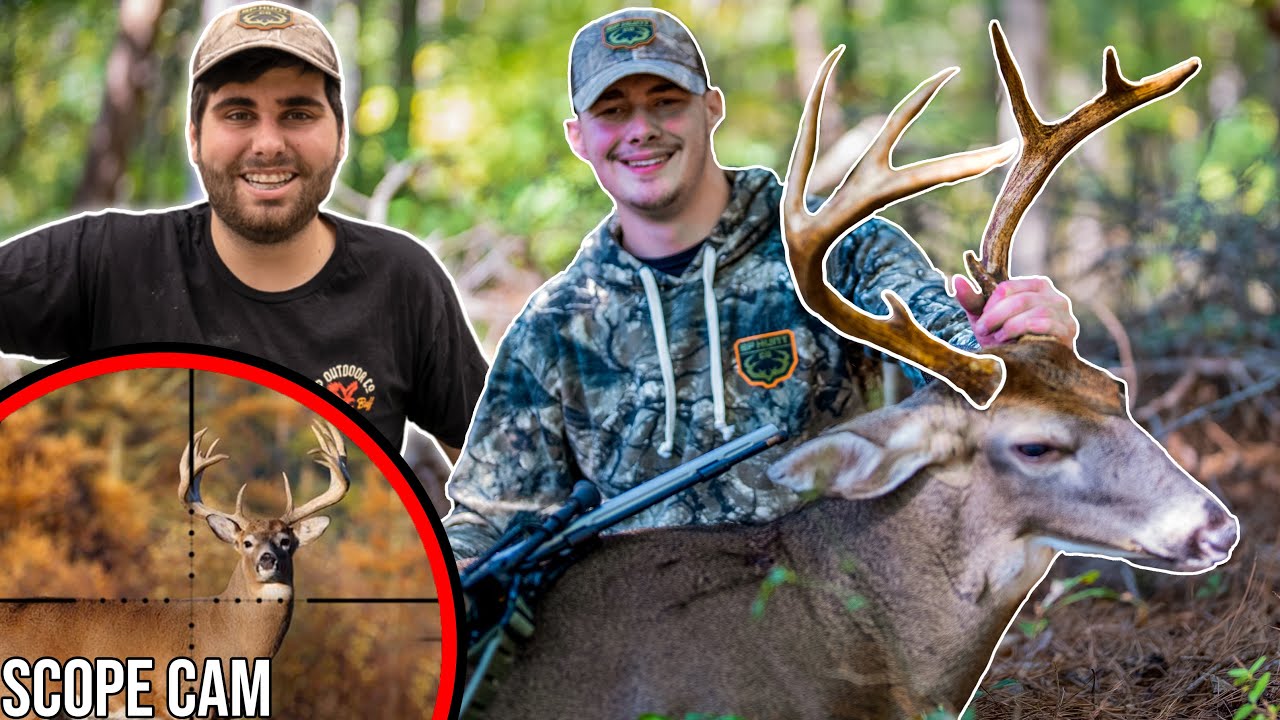 Dylan's First BUCK! Crazy SCOPE CAM Footage!