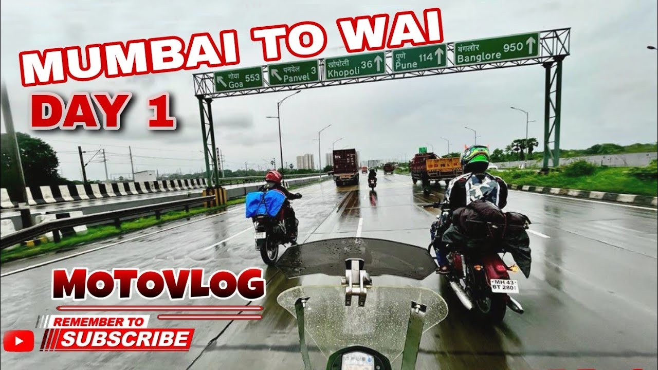 MUMBAI TO WAI | MOTOVLOG | DAY 1