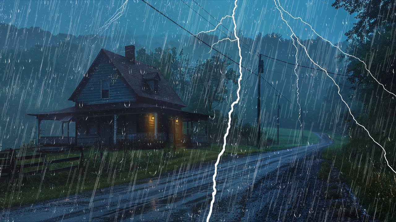 Duerme Mejor que Nunca con Sonidos de Lluvia y Truenos – Sonido Poderoso para un Sueño Profundo