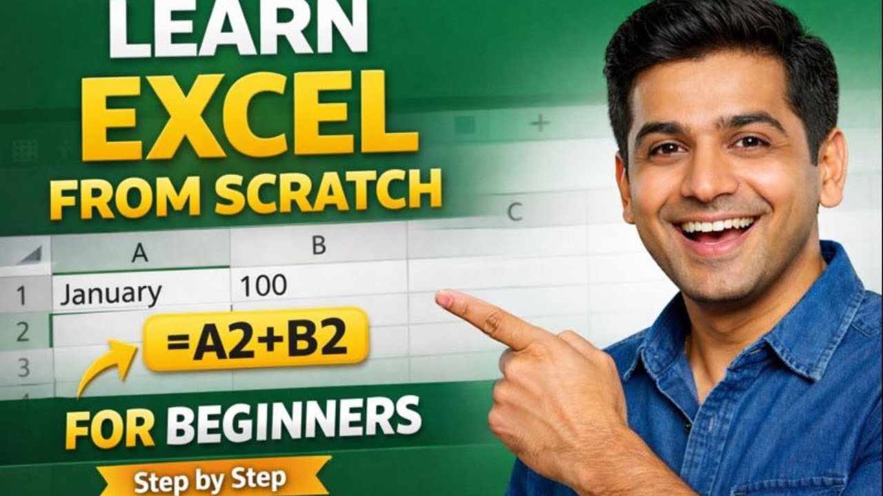 Excel Basics Part 1 | Learn Excel from Scratch | Excel Tutorial for Beginners