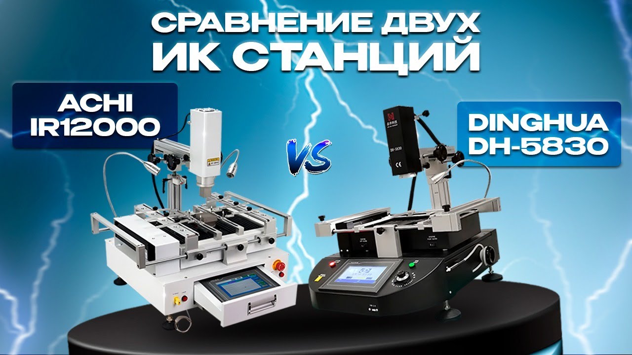 Сравнение инфракрасных станций ACHI IR12000 и Dinghua DH-5830