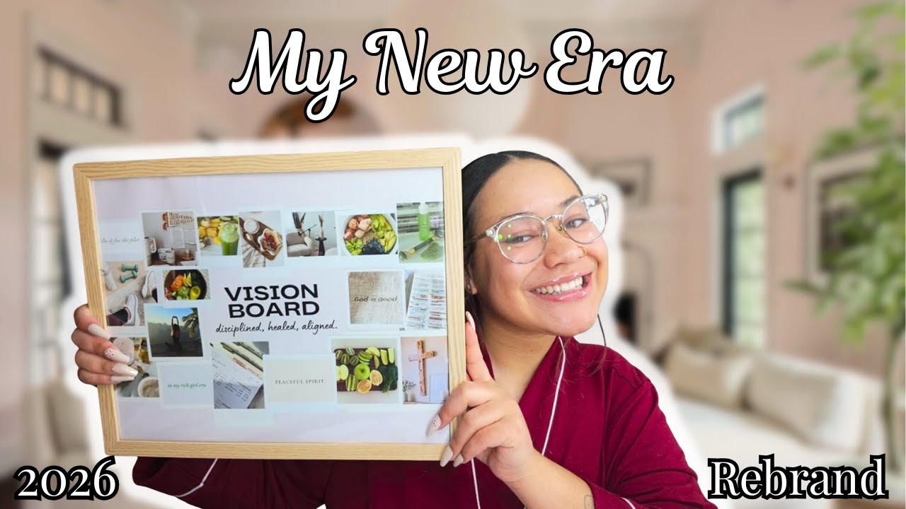 I’m Rebranding My Life in 2026 🗓️ | vision board + resolutions + goals!! 🤍