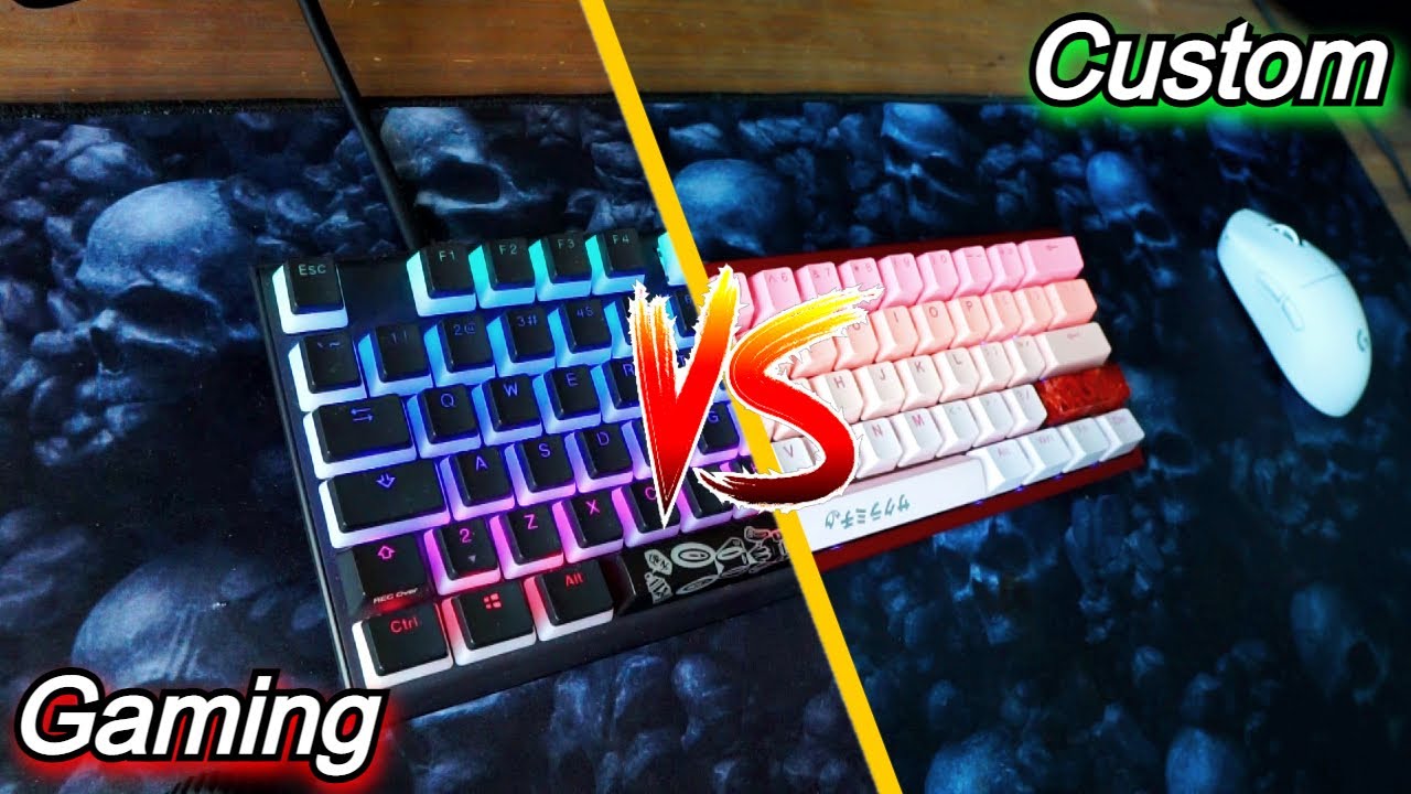 Gaming Keyboards VS Custom Keyboards Sound Comparison