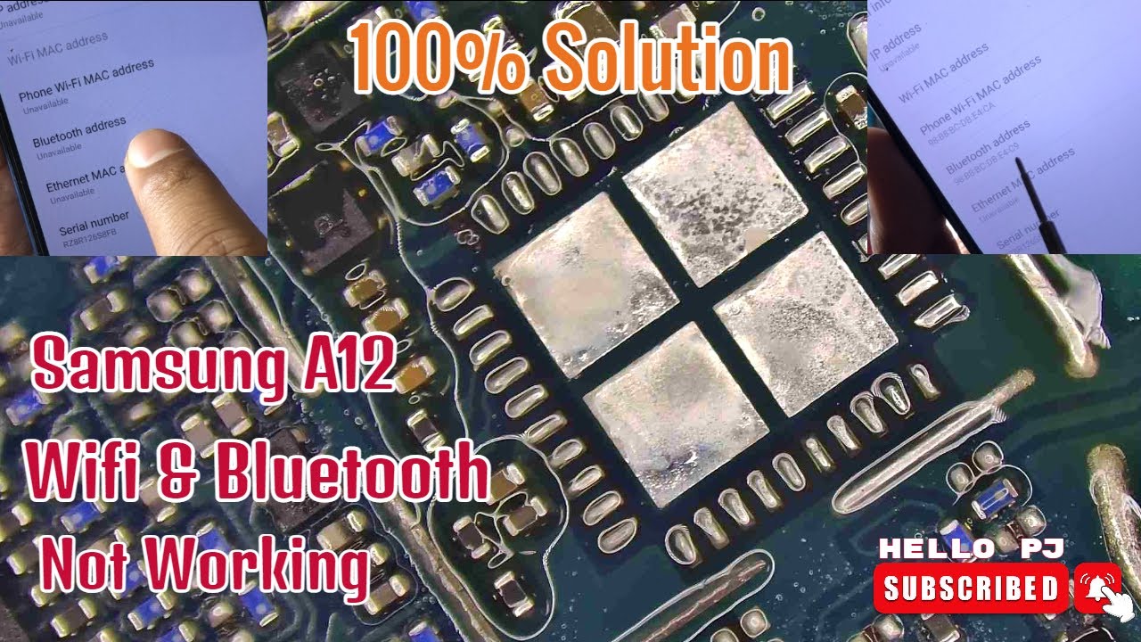 Samsung A12 Wifi & Bluetooth Not working