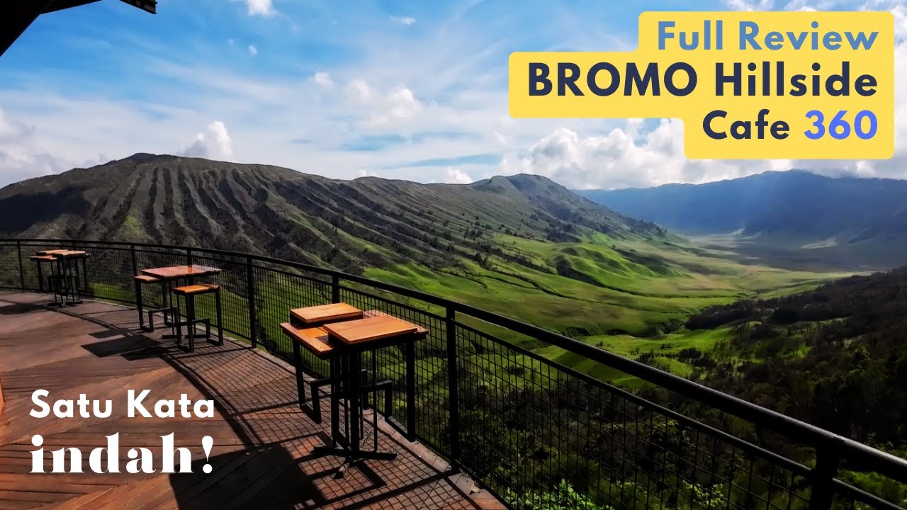 FULL Review Bromo Hilside 360 Cafe - Kondisi Siang Hari - Pos Jemplang Malang Batu - Sangat Indah !