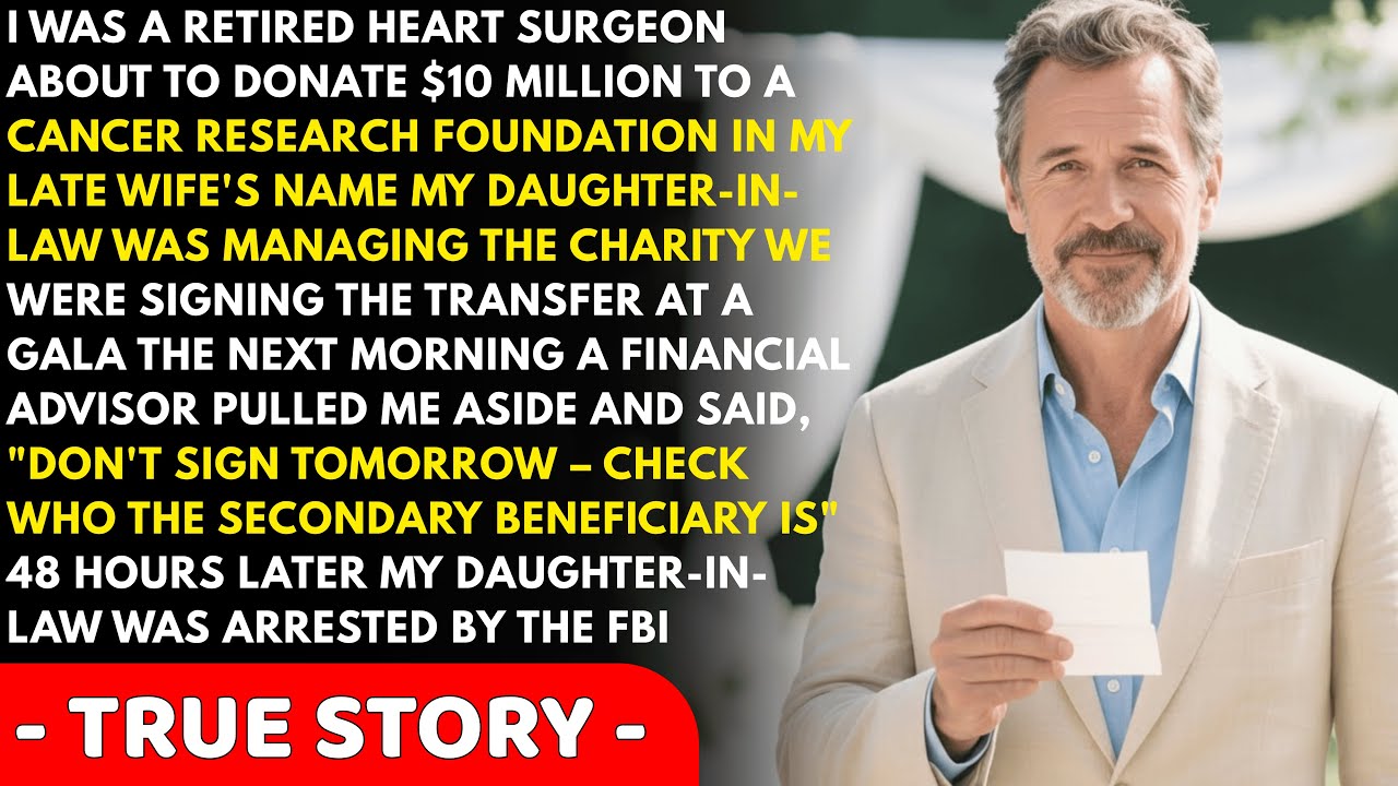 I Donated $10M to Charity – Financial Advisor: 