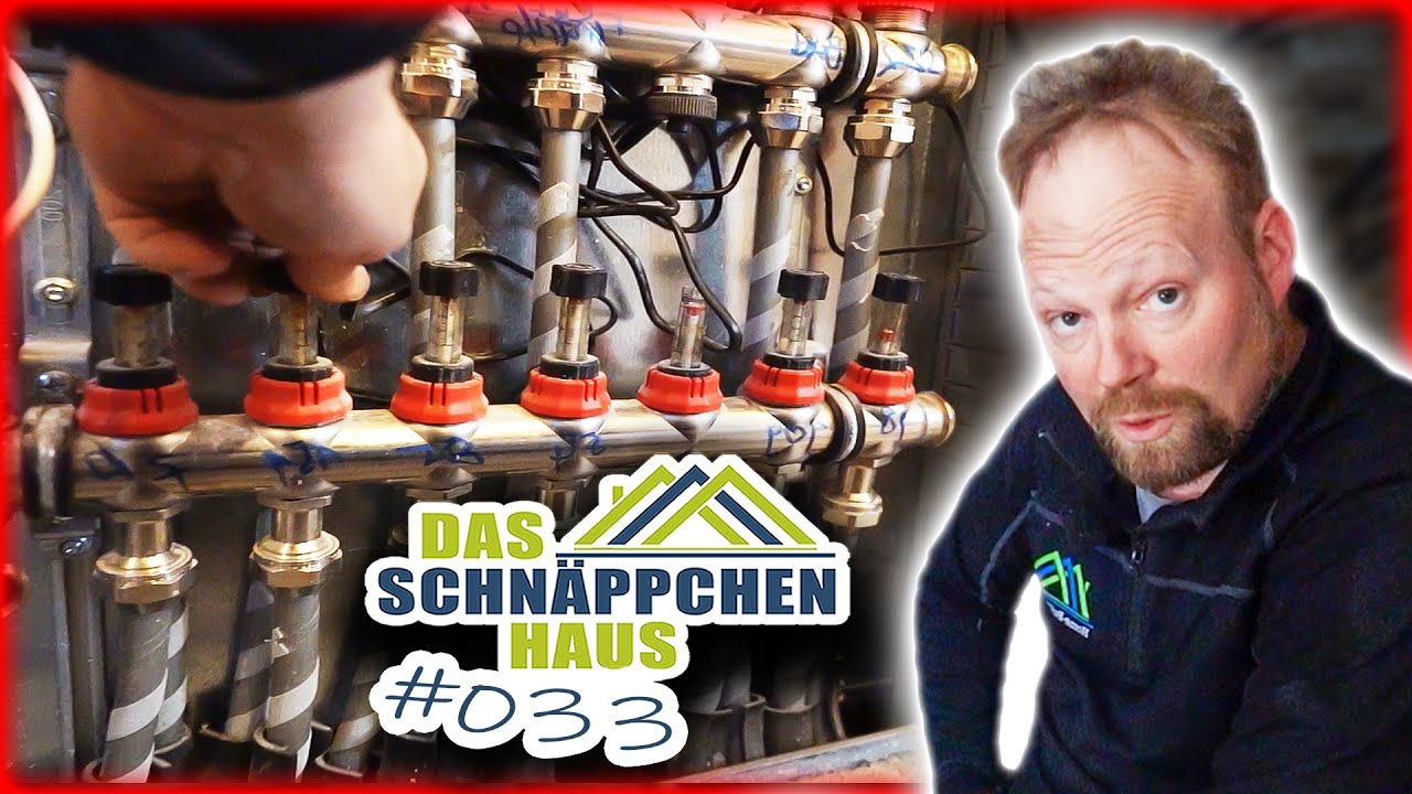 Fußbodenheizung einstellen - Hydraulischer Abgleich! | SCHNÄPPCHENHAUS #033 | Home Build Solution