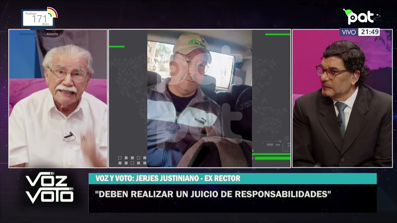 El exrector Jerjes Justiniano