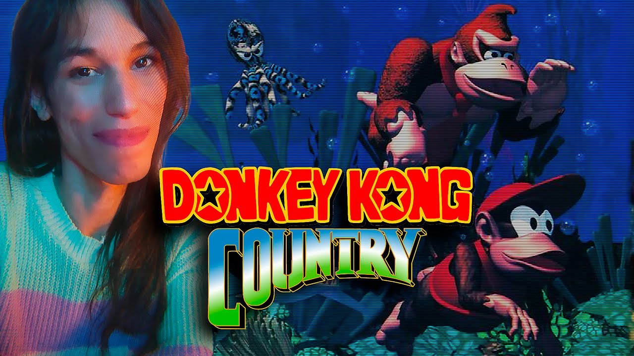SERÁ QUE É TÃO DIFÍCIL?  Zerando DONKEY KONG COUNTRY pela primeira vez!