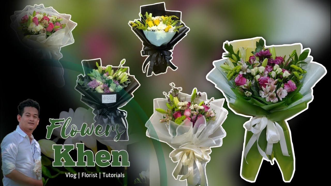 5 DIFFERENT DESIGN OF FLOWER BOUQUET | FRESH FLOWER ARRANGEMENT