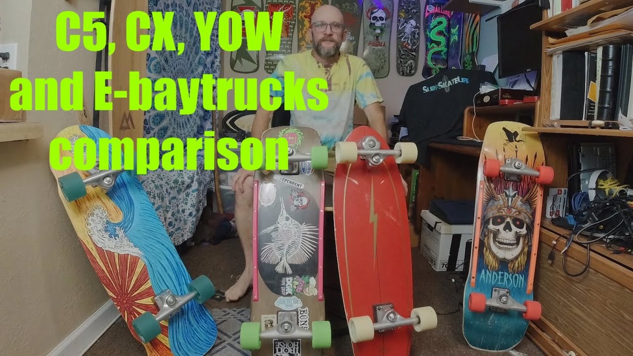 All my surfskate trucks compared