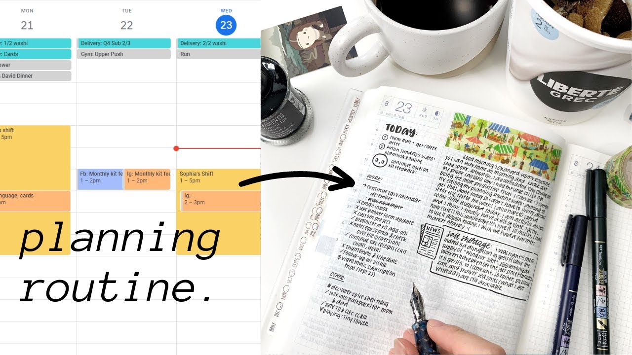 Daily Planning Routine | Digital & Paper Planners