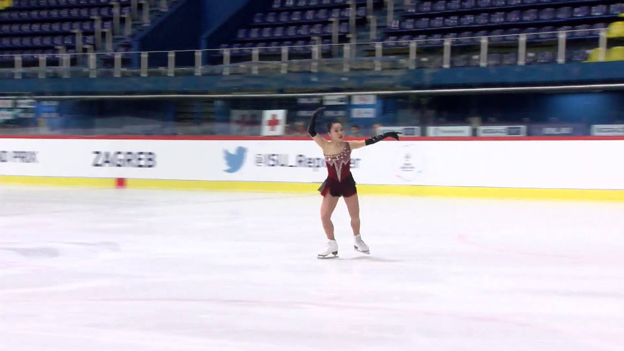 2015 ISU Junior Grand Prix - Zagreb Ladies Free Skate Wakaba HIGUCHI JPN