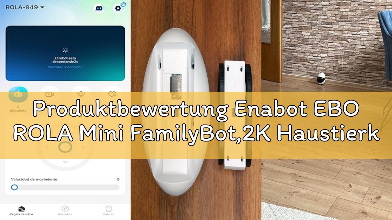 Produktbewertung Enabot EBO ROLA Mini FamilyBot,2K Haustierkamera-Roboter,Bewegliche Innenkamera mit