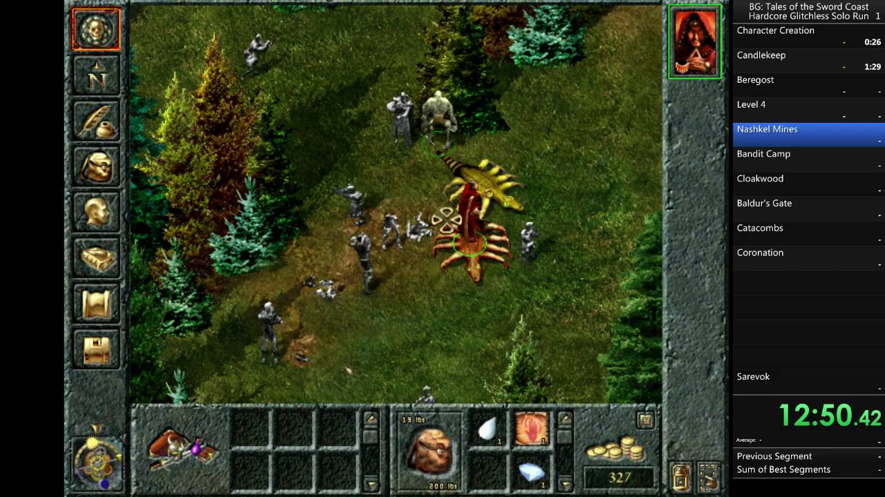 Baldur's Gate (Original Saga) Hardcore Glitchless Solo Run in 1 hour 32 minutes