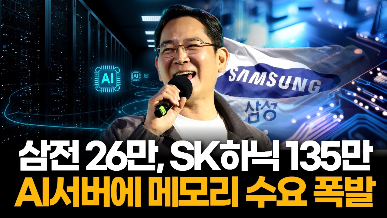 골드만삭스, 삼성전자 26만 SK하이닉스 135만 제시…AI 서버가 메모리 물량을 빨아들인다