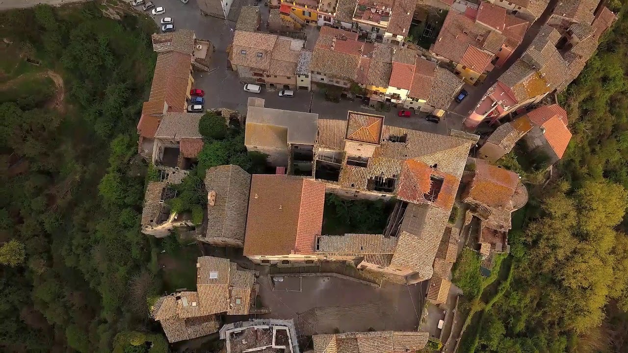 Faleria: il centro storico diruto visto dall'alto