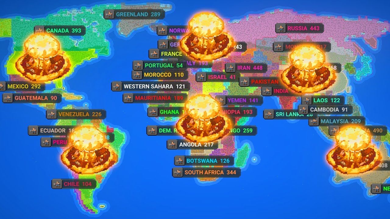 I Made All Countries FIGHT Until 1 Left&hellip; -Worldbox